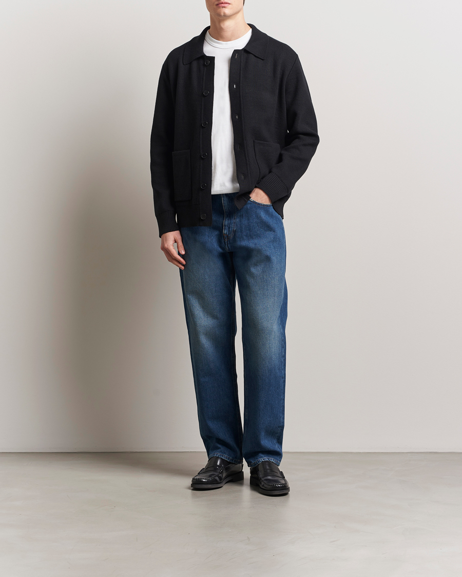 Uomini | Jeans | A Day's March | Denim Nr3 Straight Fit Worn Mid Blue