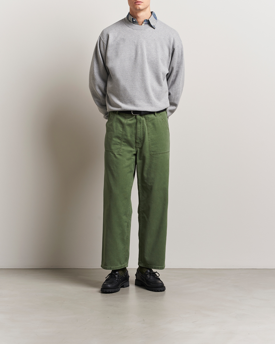 Uomini | Maglieria | BEAMS PLUS | Made In Japan Cotton Sweatshirt Grey