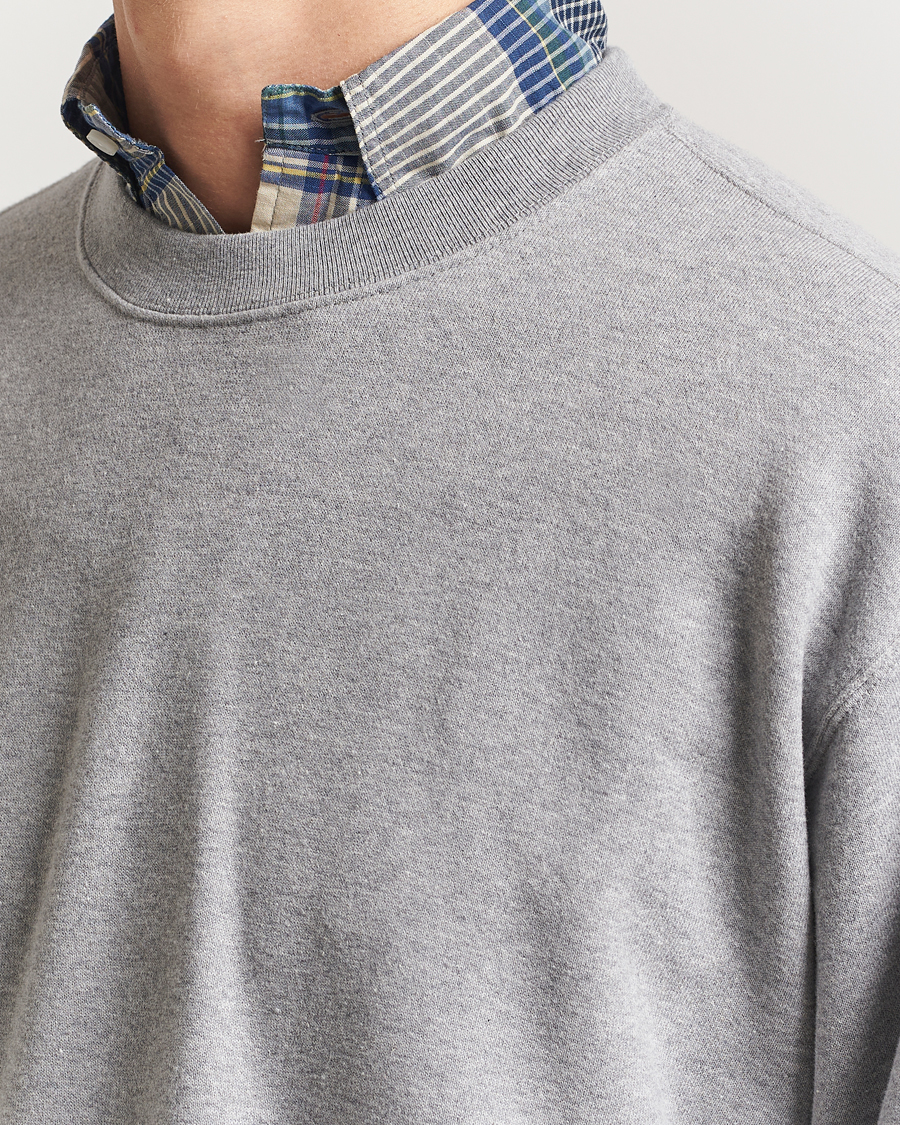 Uomini | Maglieria | BEAMS PLUS | Made In Japan Cotton Sweatshirt Grey