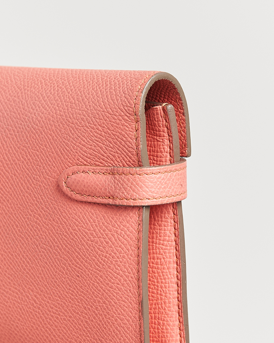 Uomini | Hermès Pre-Owned Kelly Wallet Epsom Leather Pink | Hermès Pre-Owned | Kelly Wallet Epsom Leather Pink