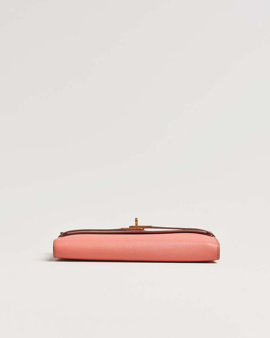 Uomini | Hermès Pre-Owned Kelly Wallet Epsom Leather Pink | Hermès Pre-Owned | Kelly Wallet Epsom Leather Pink