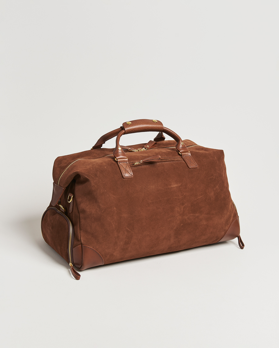 Uomini | Borse | Bennett Winch | Suede Weekender Brown