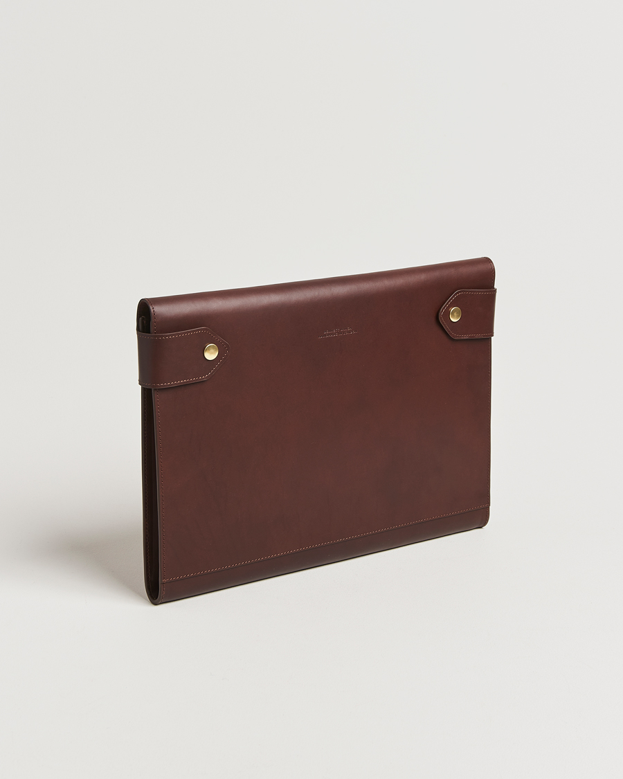 Uomini | Borse | Bennett Winch | Large Leather Folio Brown