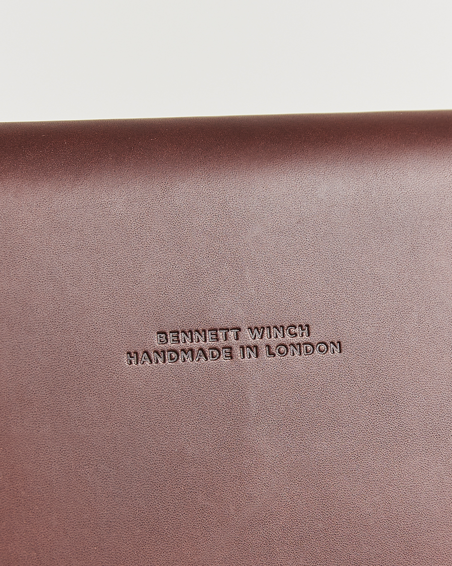 Uomini | Borse | Bennett Winch | Large Leather Folio Brown