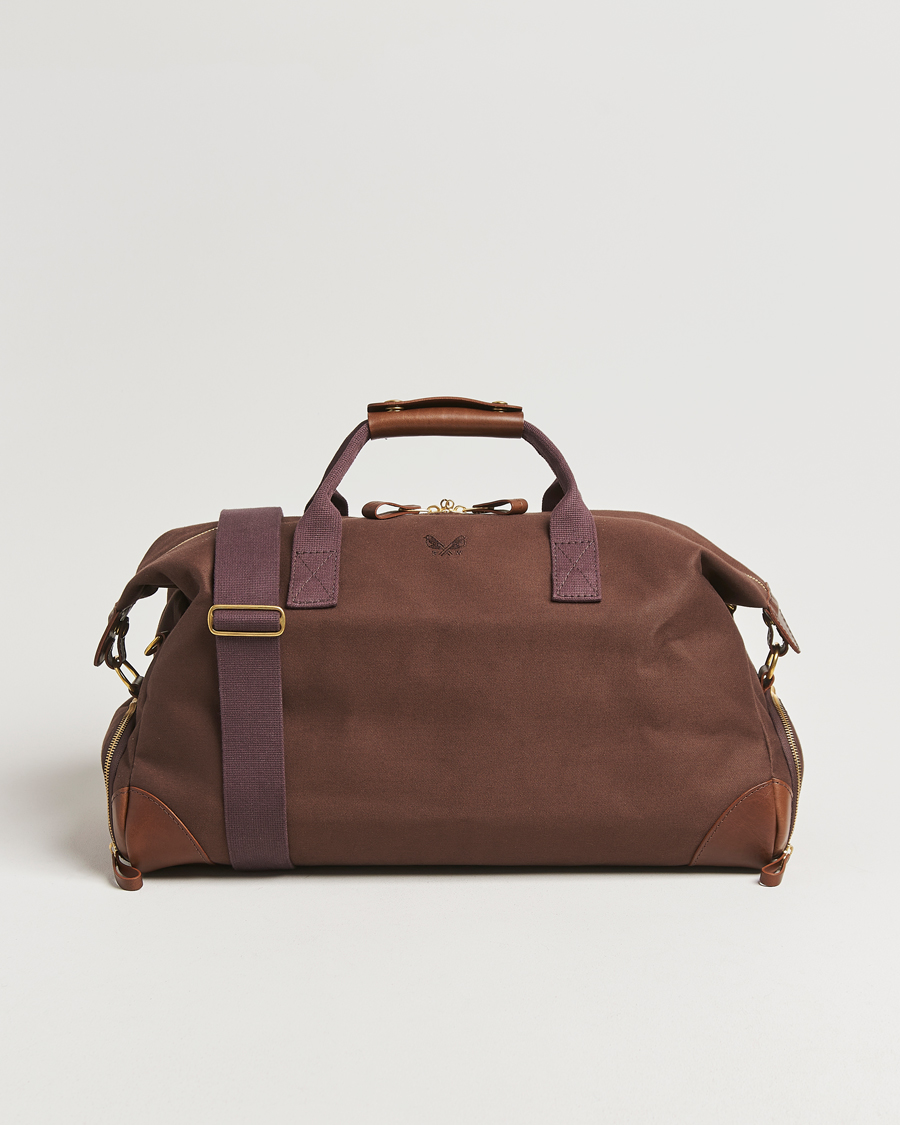 Uomini | Borse | Bennett Winch | Canvas Weekender Black Chocolate