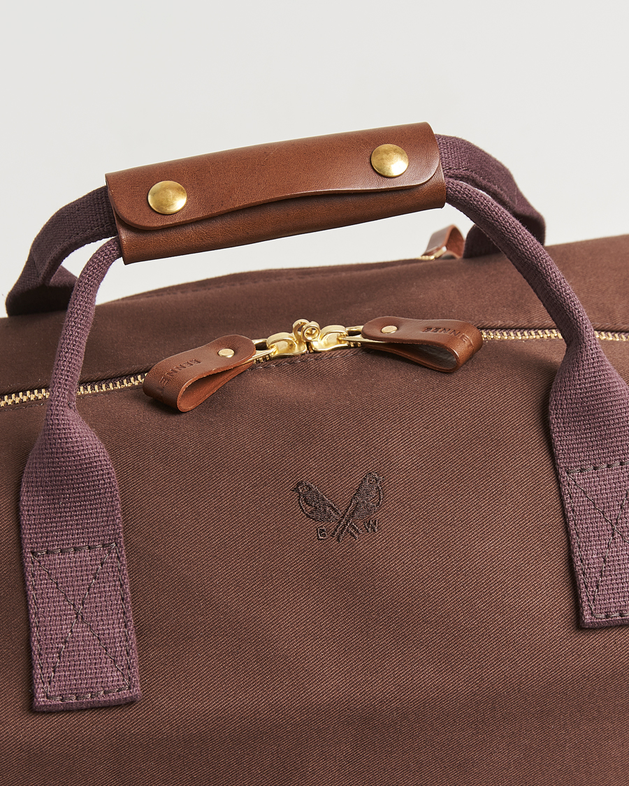 Uomini | Borse | Bennett Winch | Canvas Weekender Black Chocolate