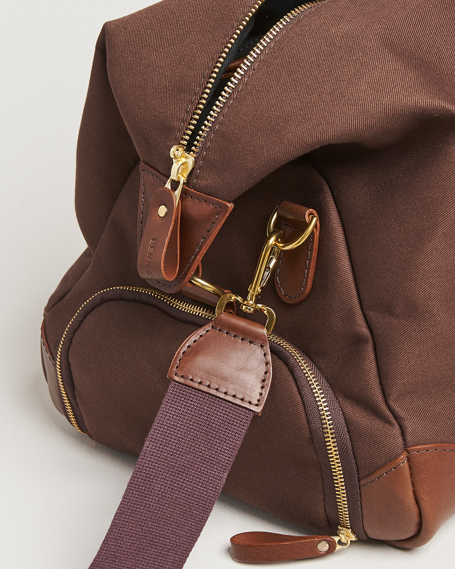 Uomini | Borse | Bennett Winch | Canvas Weekender Black Chocolate