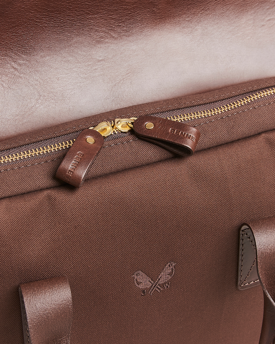 Uomini | Borse | Bennett Winch | Canvas Briefcase Chocolate