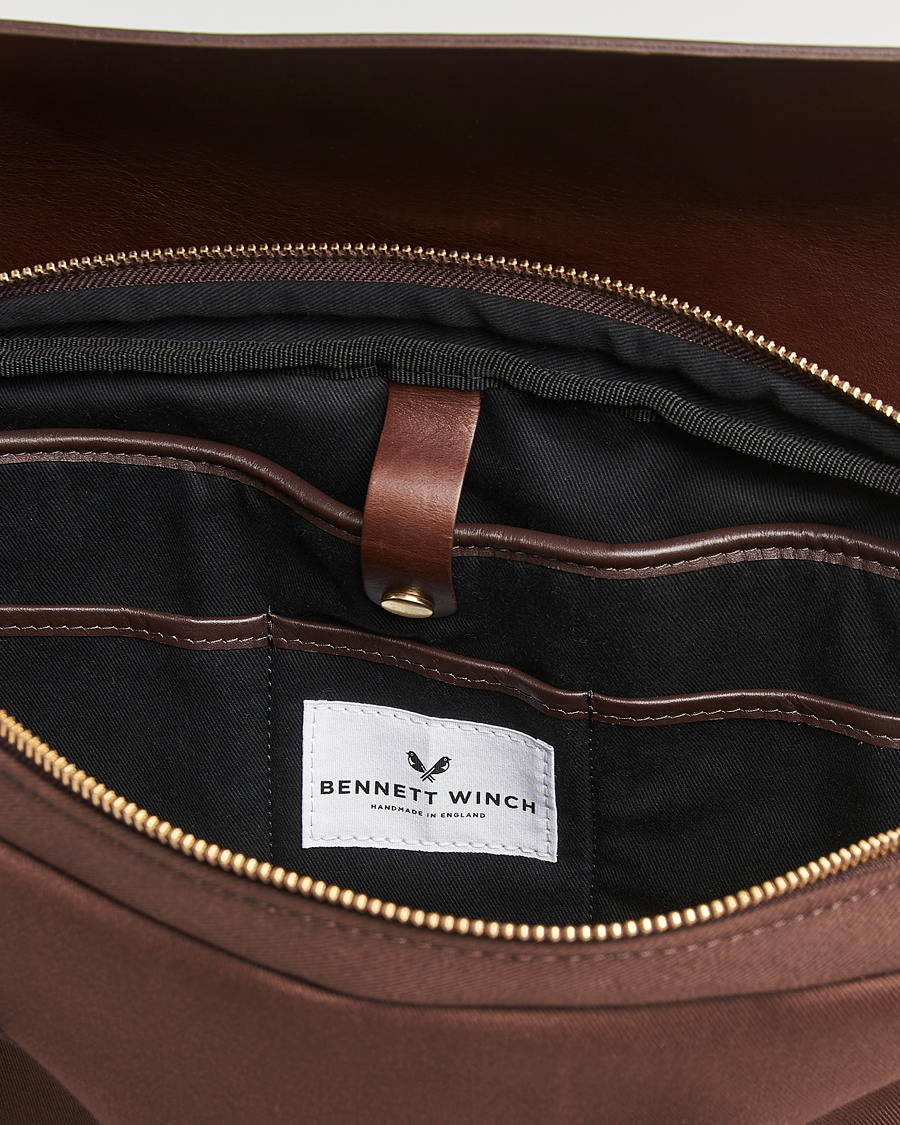 Uomini | Borse | Bennett Winch | Canvas Briefcase Chocolate