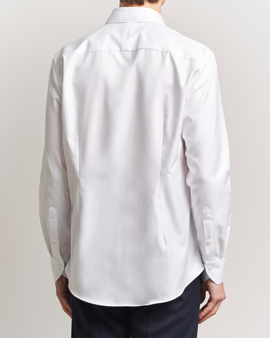 Uomini | Camicie | Stenströms | 1899 Cotton Twill Shirt White