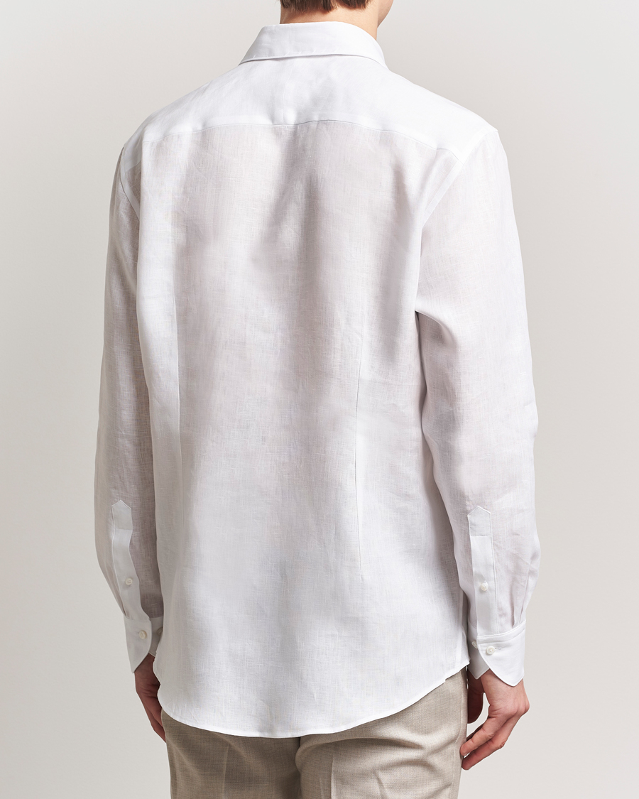 Uomini | Camicie | Stenströms | 1899 Linen Shirt White