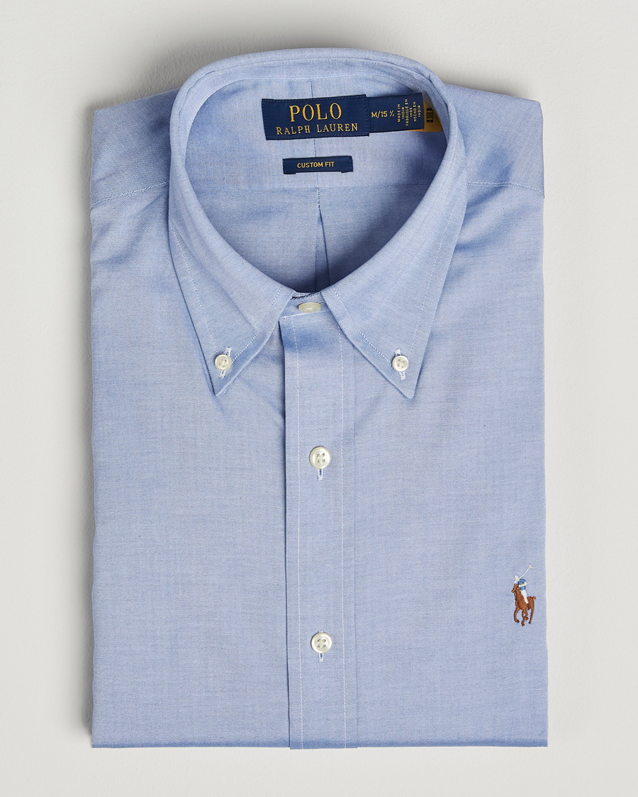 Uomini | Camicie | Polo Ralph Lauren | Custom Fit Oxford Dress Shirt True Blue