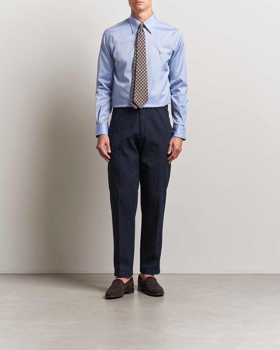 Uomini | Camicie | Polo Ralph Lauren | Custom Fit Oxford Dress Shirt True Blue