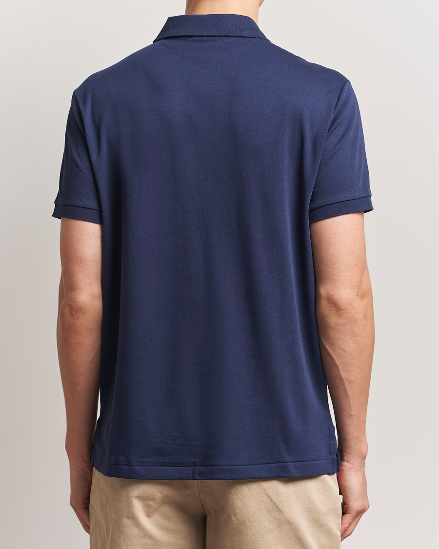 Uomini | Polo | Polo Ralph Lauren | Custom Slim Fit Cotton Polo Refined Navy