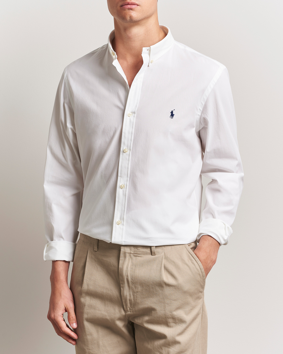 Uomini | Camicie | Polo Ralph Lauren | Slim Fit Poplin Shirt White
