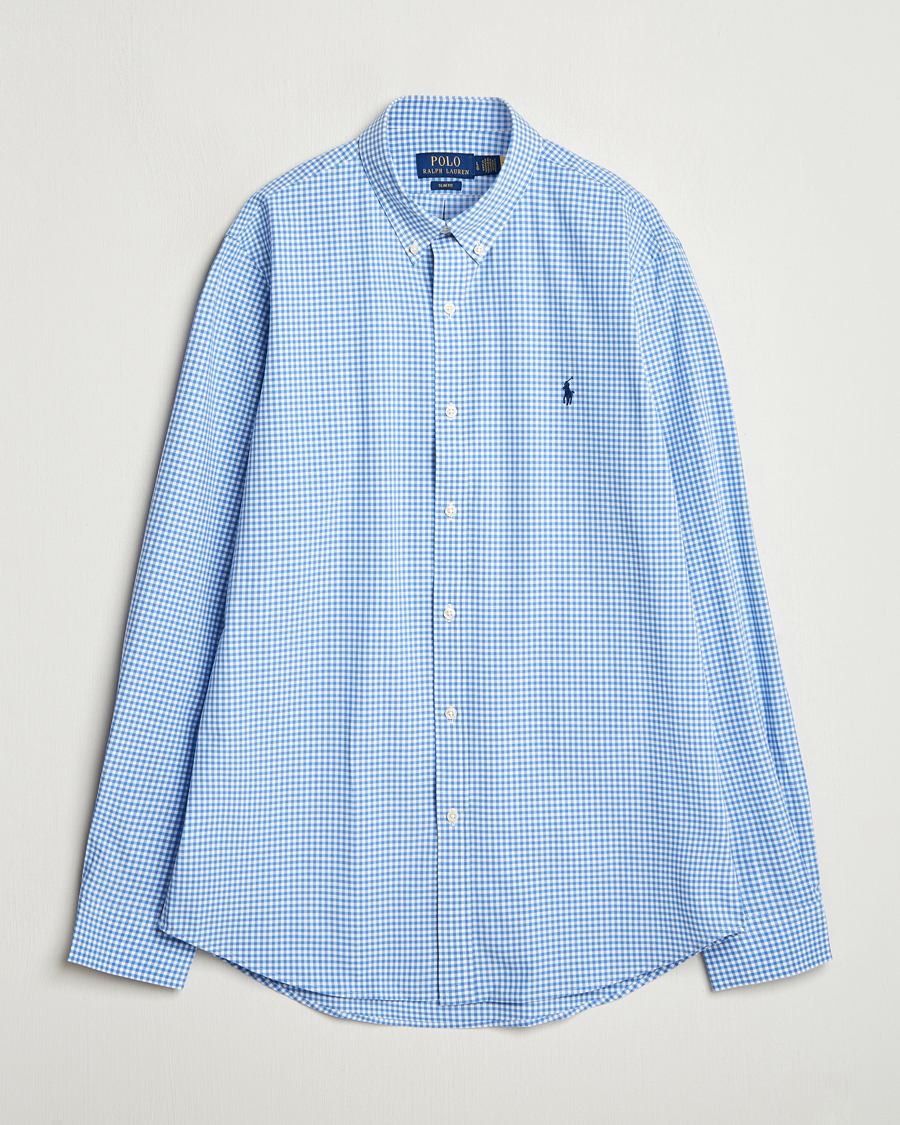 Uomini | Camicie | Polo Ralph Lauren | Slim Fit Poplin Shirt Blue/Check