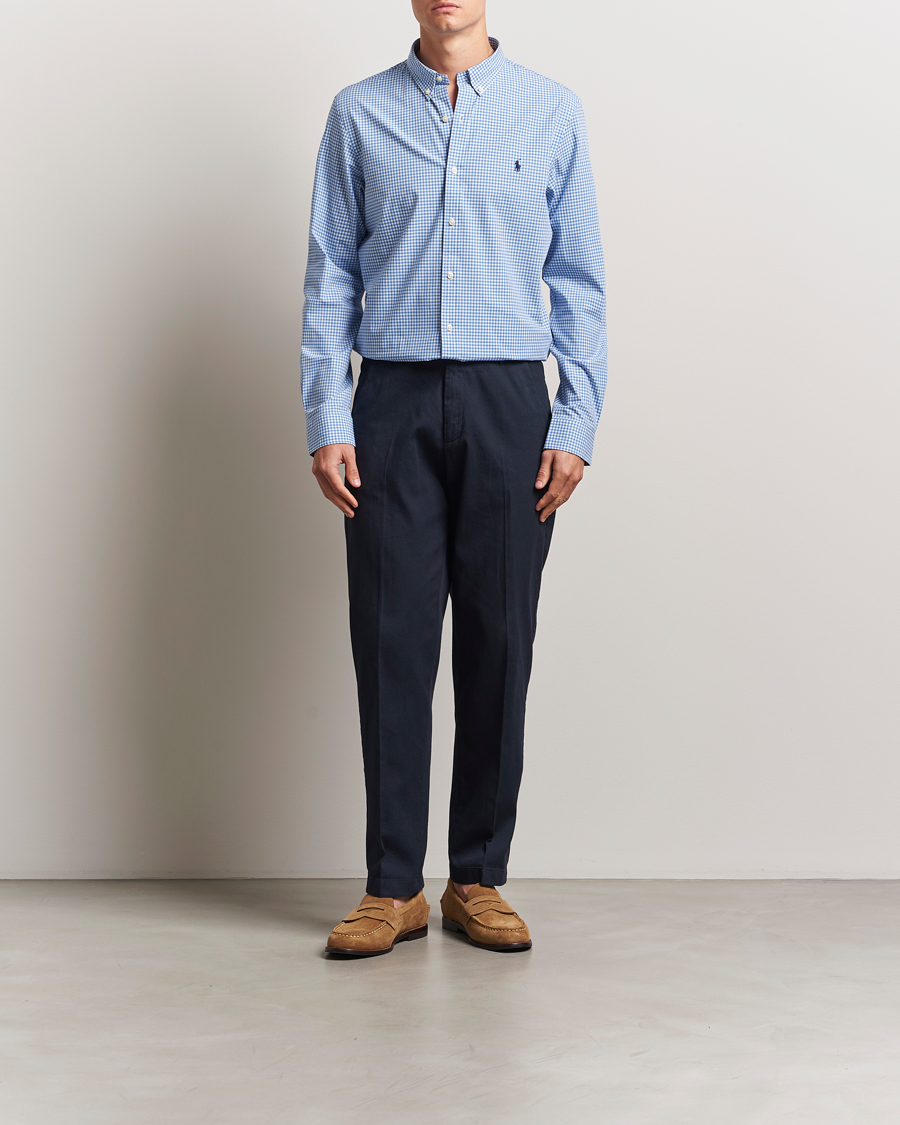 Uomini | Camicie | Polo Ralph Lauren | Slim Fit Poplin Shirt Blue/Check