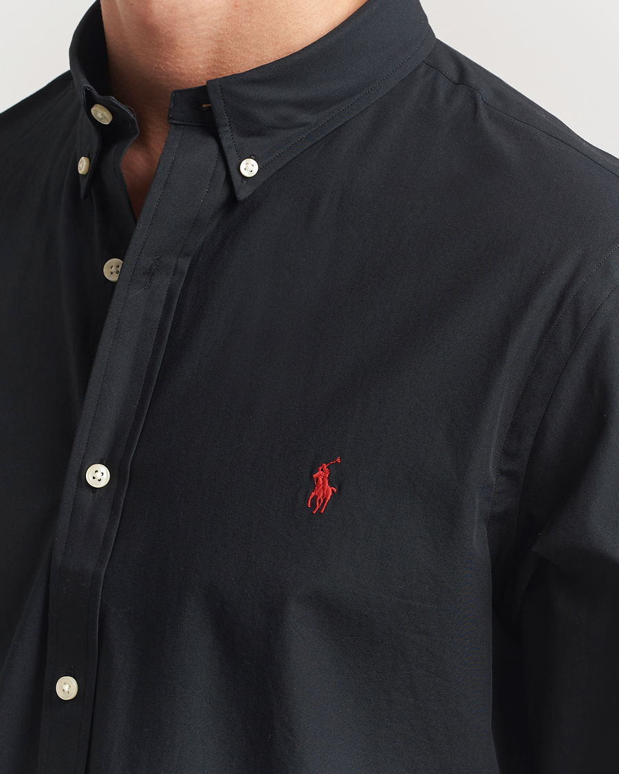 Uomini | Camicie | Polo Ralph Lauren | Slim Fit Poplin Shirt Polo Black