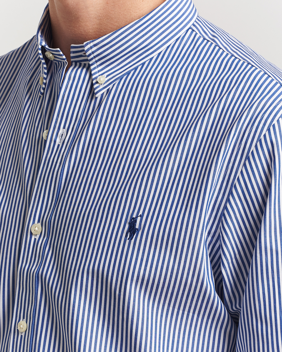 Uomini | Camicie | Polo Ralph Lauren | Slim Fit Poplin Shirt Blue/White Bengal Stripe