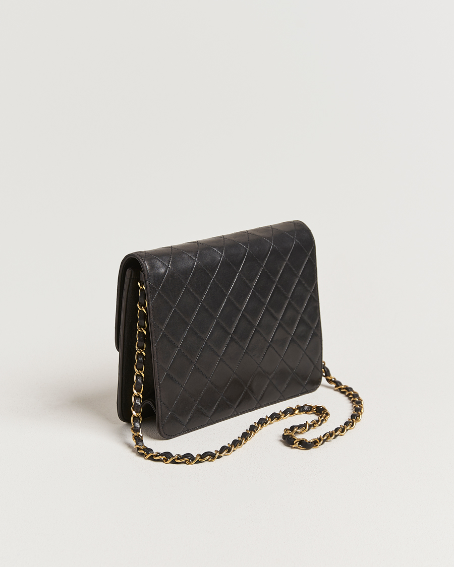 Uomini | Pre-Owned & Vintage Bags | Chanel Pre-Owned | Single Flap Bag Black