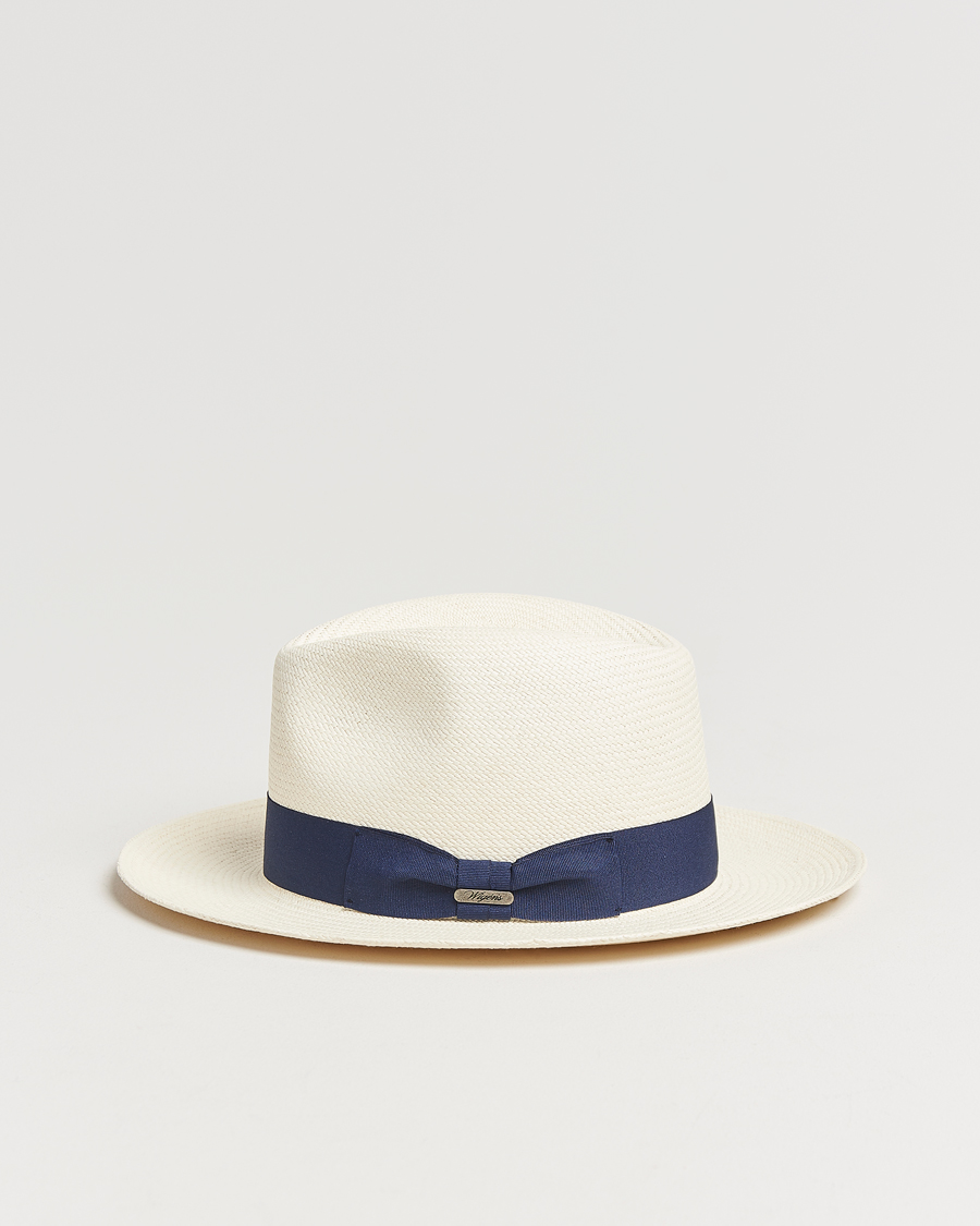 Uomini | Cappelli & Berretti | Wigéns | Panama Hat White/Navy