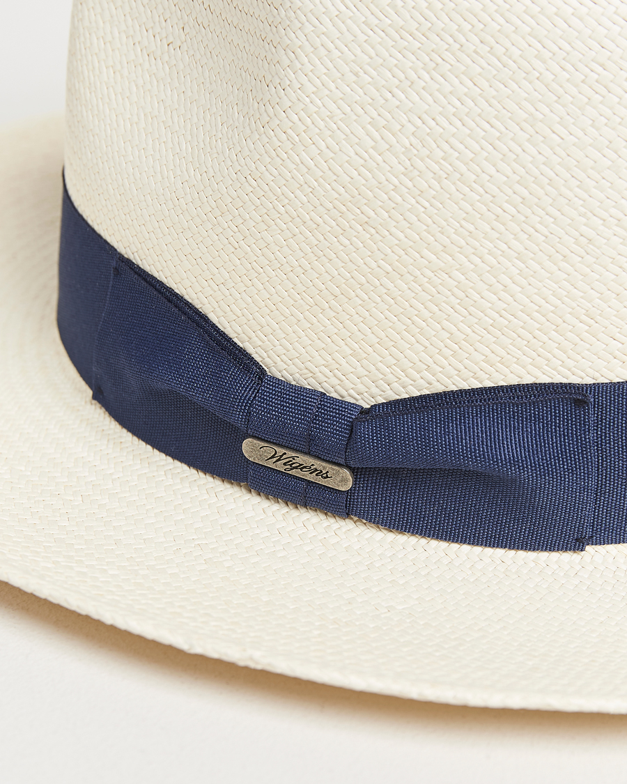 Uomini | Cappelli & Berretti | Wigéns | Panama Hat White/Navy