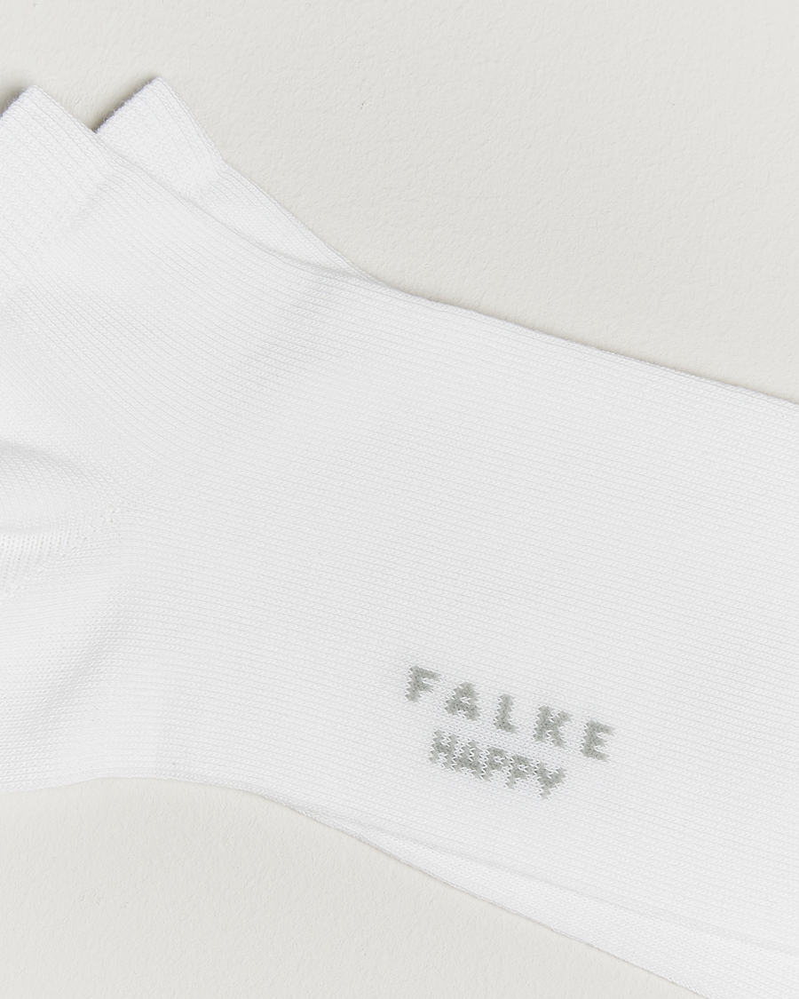 Uomini | Biancheria intima | Falke | Happy 2-Pack Cotton Sneaker Socks White