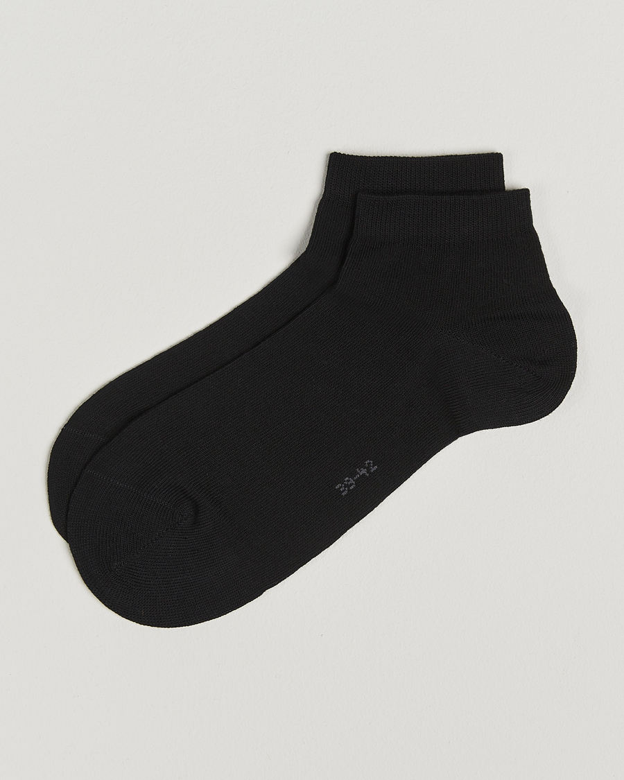Uomini | Biancheria intima | Falke | Happy 2-Pack Cotton Sneaker Socks Black