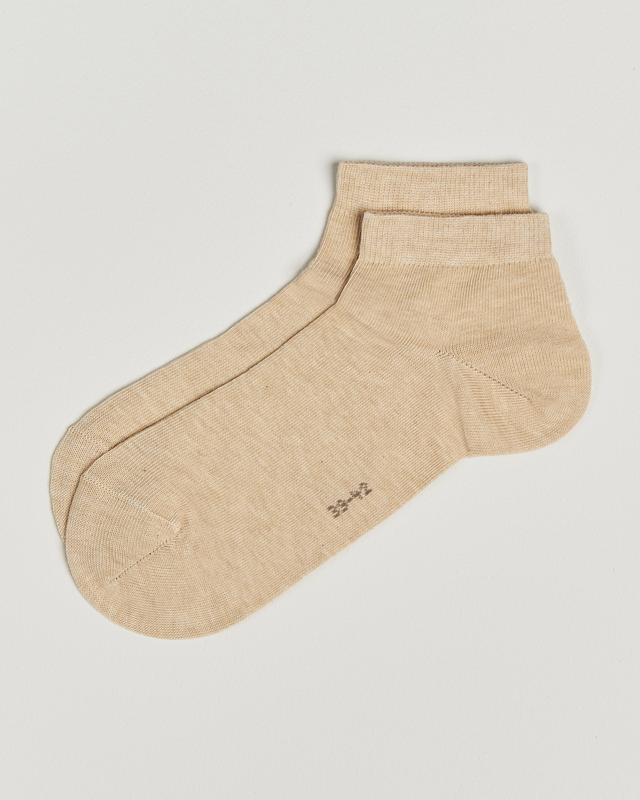 Uomini | Biancheria intima | Falke | Happy 2-Pack Cotton Sneaker Socks Sand Melange