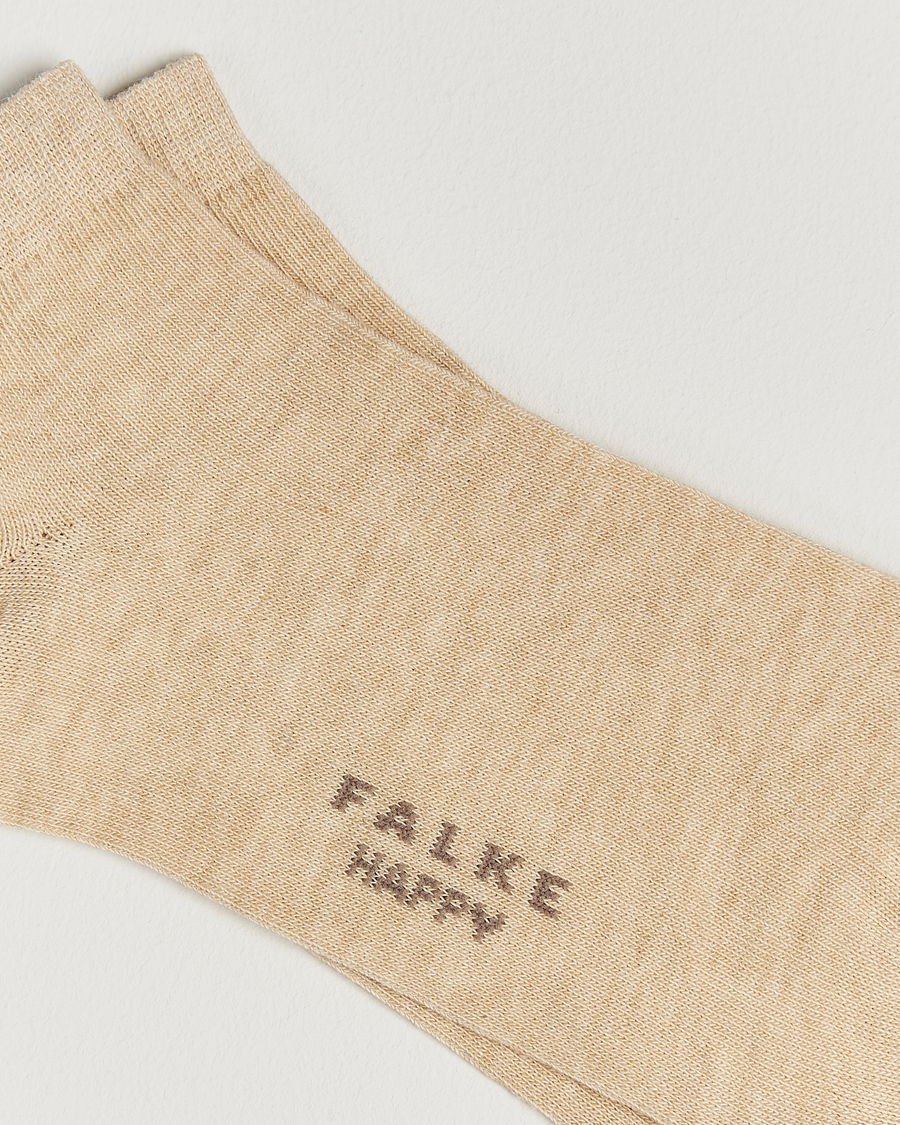 Uomini | Biancheria intima | Falke | Happy 2-Pack Cotton Sneaker Socks Sand Melange