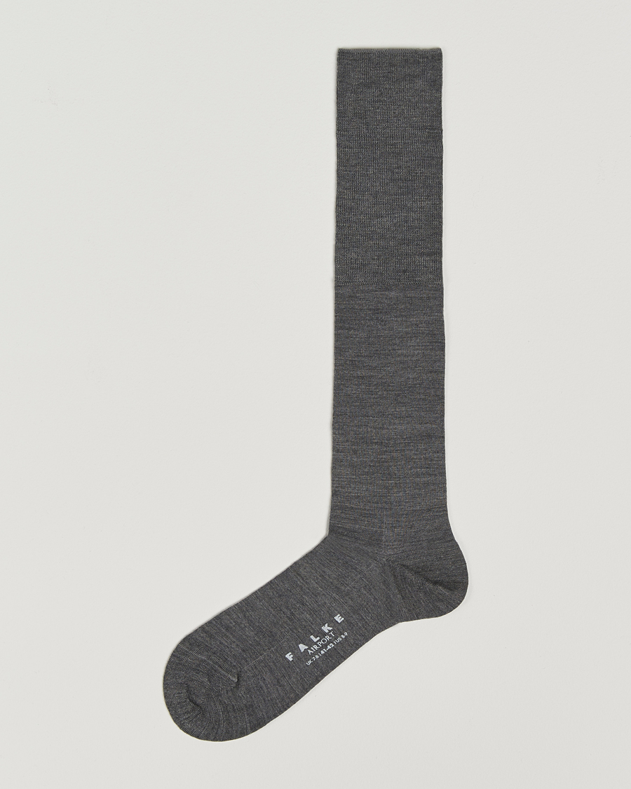 Uomini | Biancheria intima | Falke | Airport Knee Sock Dark Grey