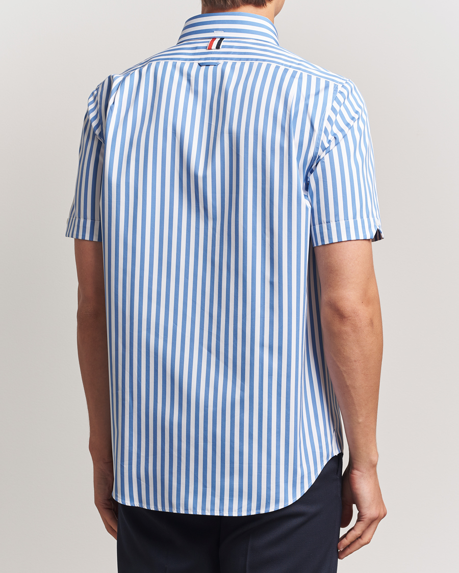 Uomini | Camicie | Thom Browne | Short Sleeve Button Down Shirt Medium Blue