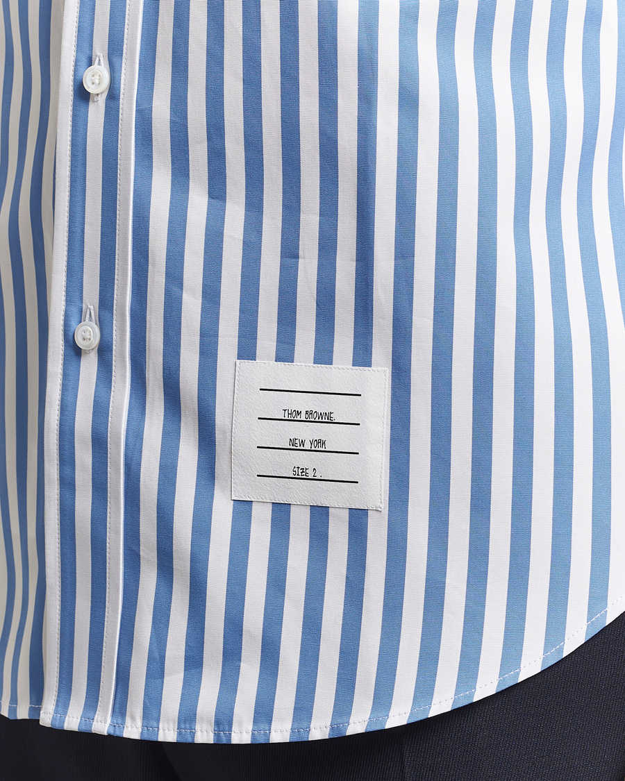 Uomini | Camicie | Thom Browne | Short Sleeve Button Down Shirt Medium Blue