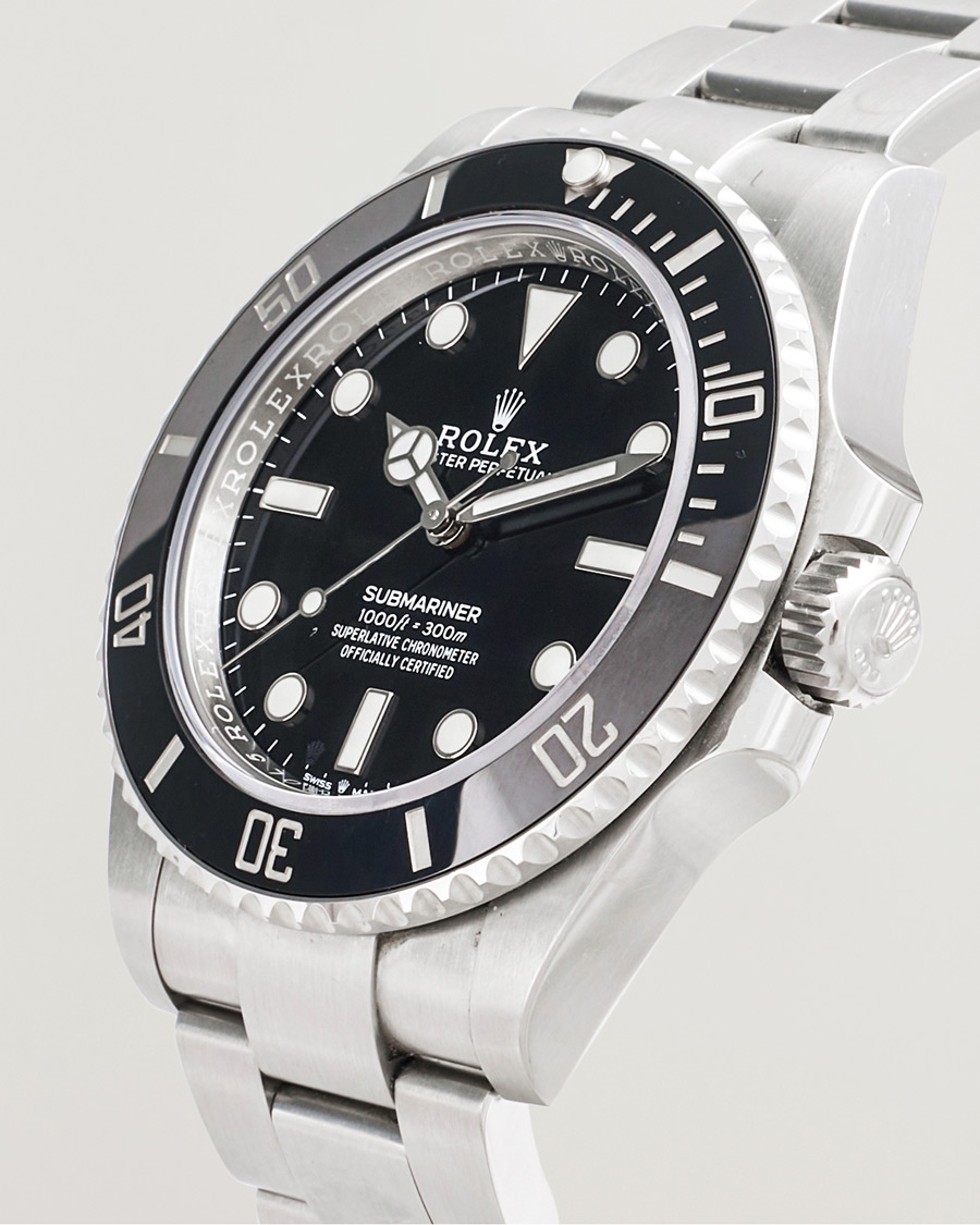 Uomini | Rolex Pre-Owned Submariner 124060 Oyster Perpetual Steel Black | Rolex Pre-Owned | Submariner 124060 Oyster Perpetual Steel Black