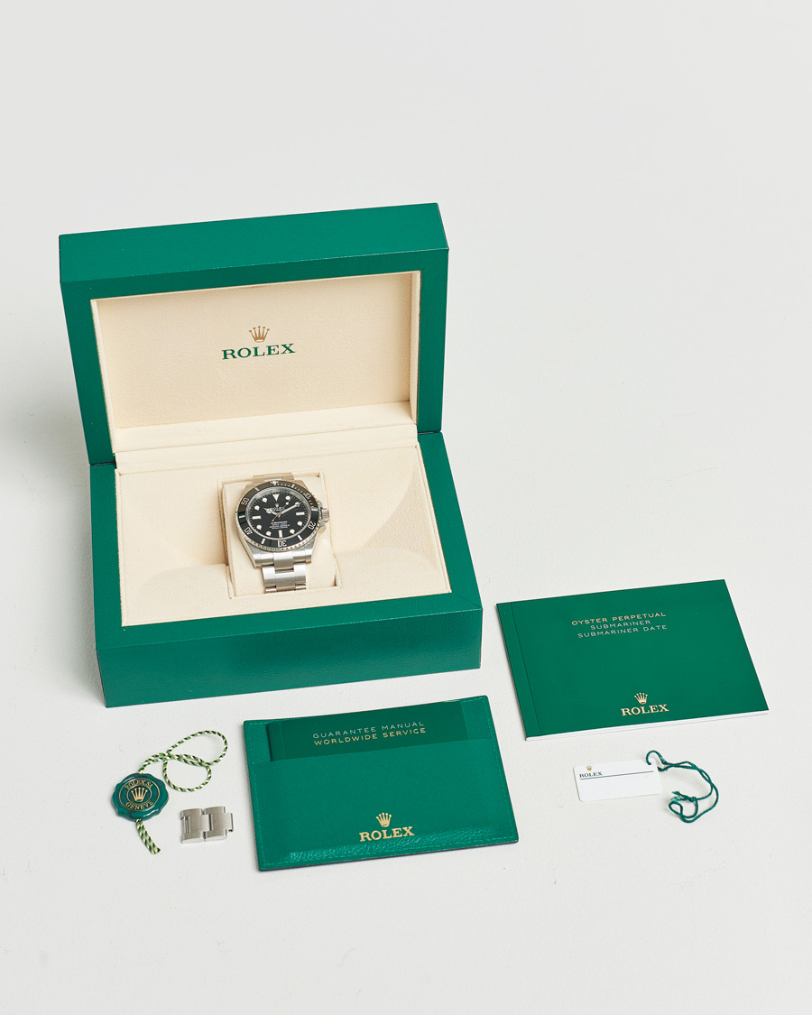 Uomini | Rolex Pre-Owned Submariner 124060 Oyster Perpetual Steel Black | Rolex Pre-Owned | Submariner 124060 Oyster Perpetual Steel Black