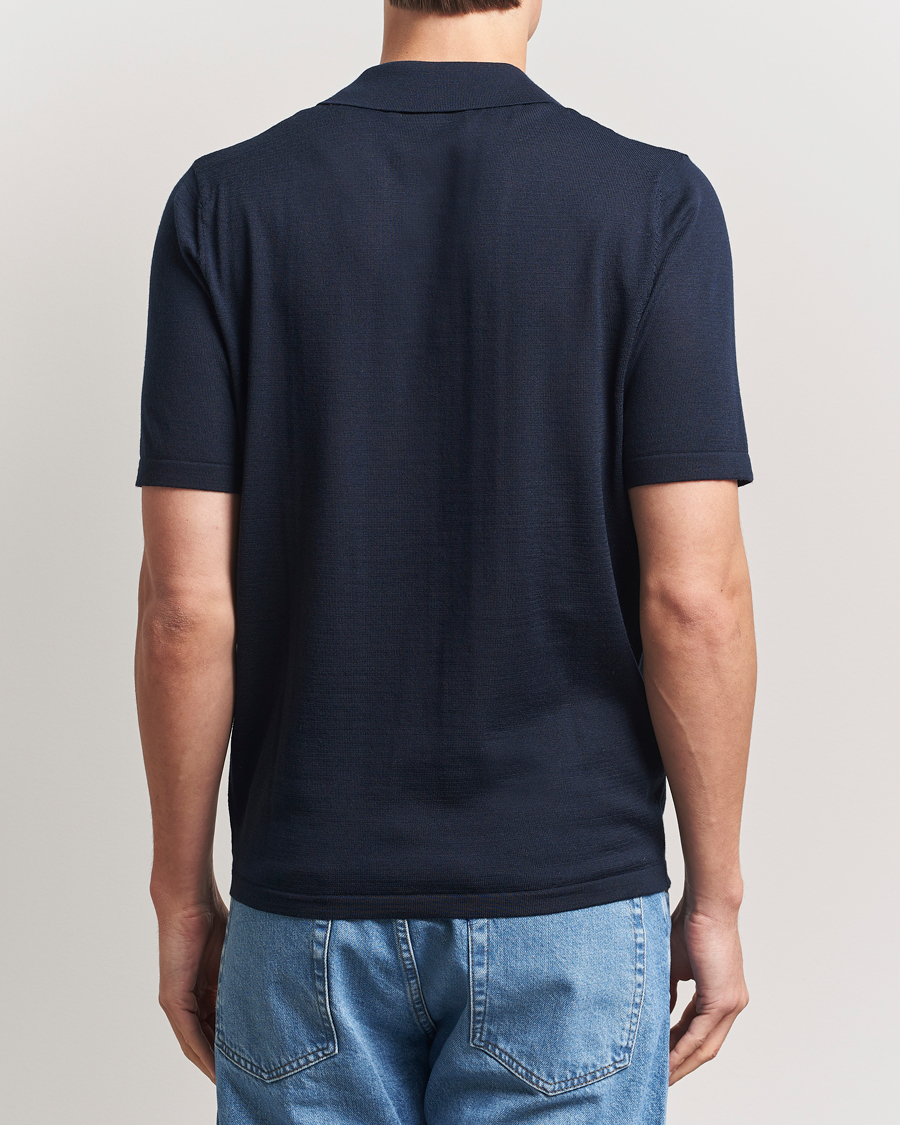 Uomini | Polo | Samsøe Samsøe | Sarown Knitted Polo Salute Navy