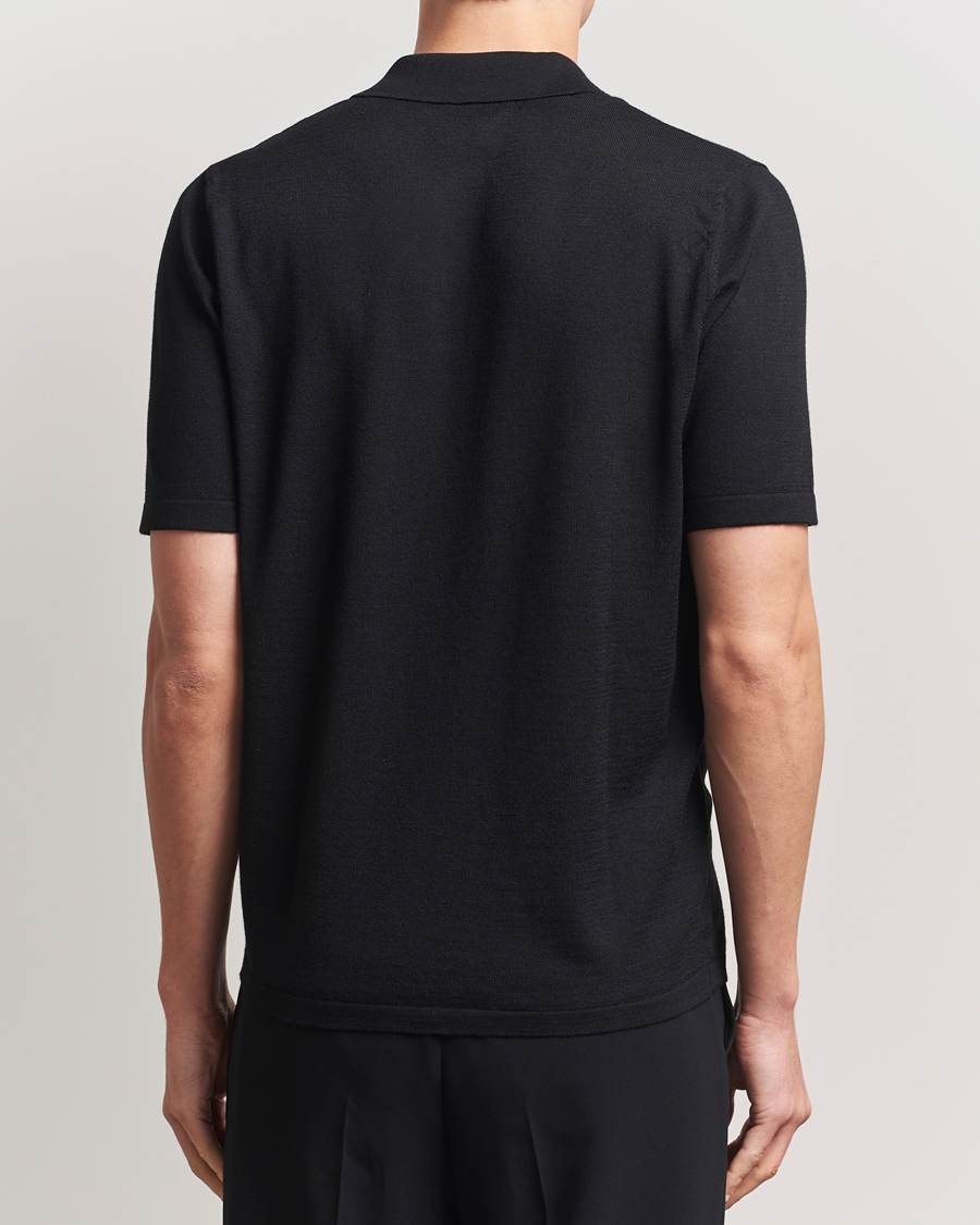 Uomini | Polo | Samsøe Samsøe | Sarown Knitted Polo Black