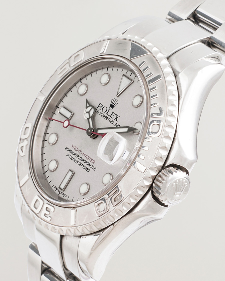 Uomini | Rolex Pre-Owned Yacht Master Oyster Perpetual Steel Platinum | Rolex Pre-Owned | Yacht Master Oyster Perpetual Steel Platinum
