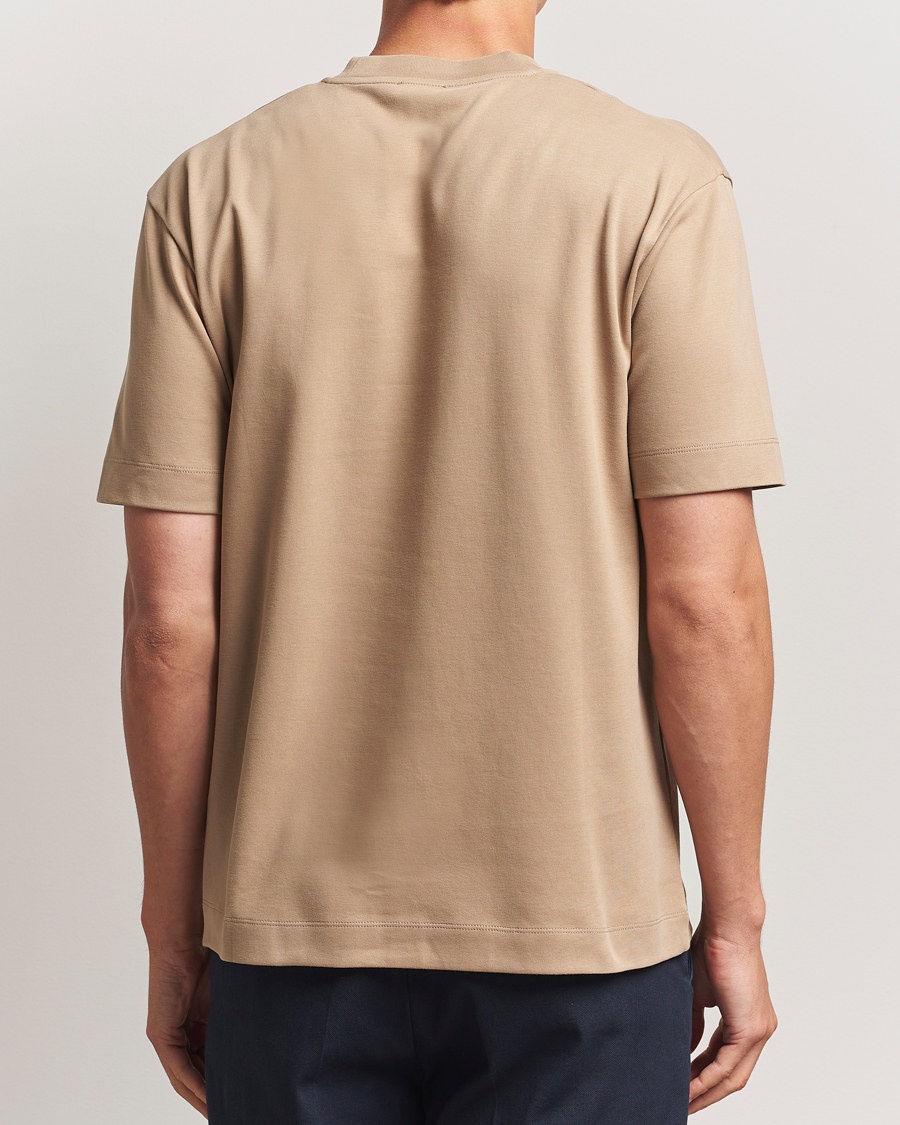 Uomini | T-shirt | Sunspel | Heavy Weight Supima Cotton T-Shirt Dune