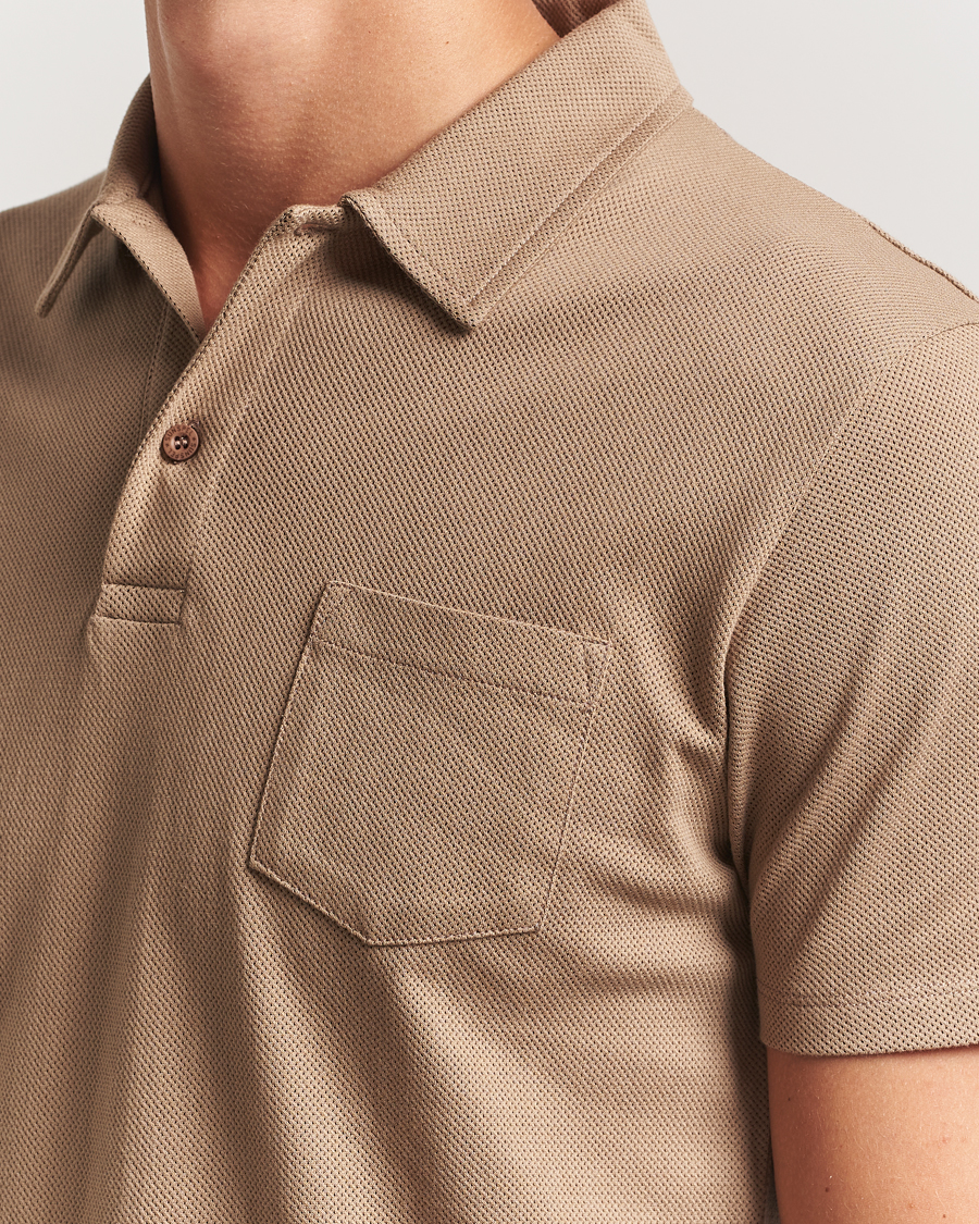 Uomini | Polo | Sunspel | Riviera Polo Shirt Dune