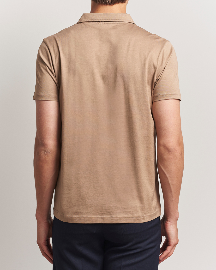 Uomini | Polo | Sunspel | Cotton Jersey Polo Dune