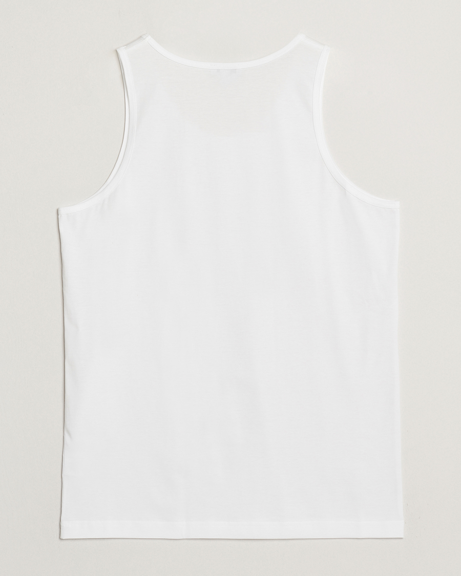Uomini | T-shirt | Sunspel | Superfine Cotton Underwear Vest White