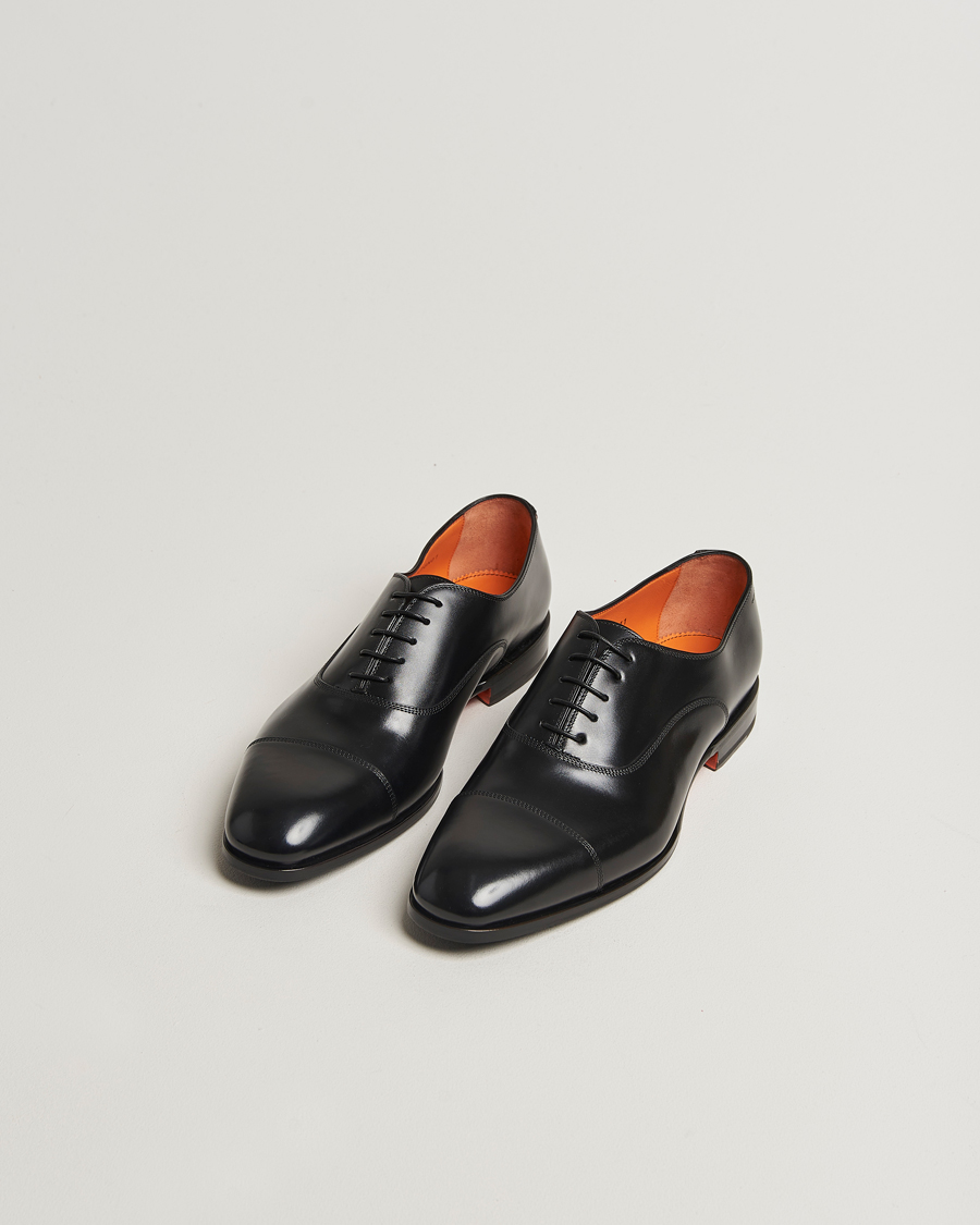 Uomini | Scarpe Oxford | Santoni | Adrian Oxford Black Calf