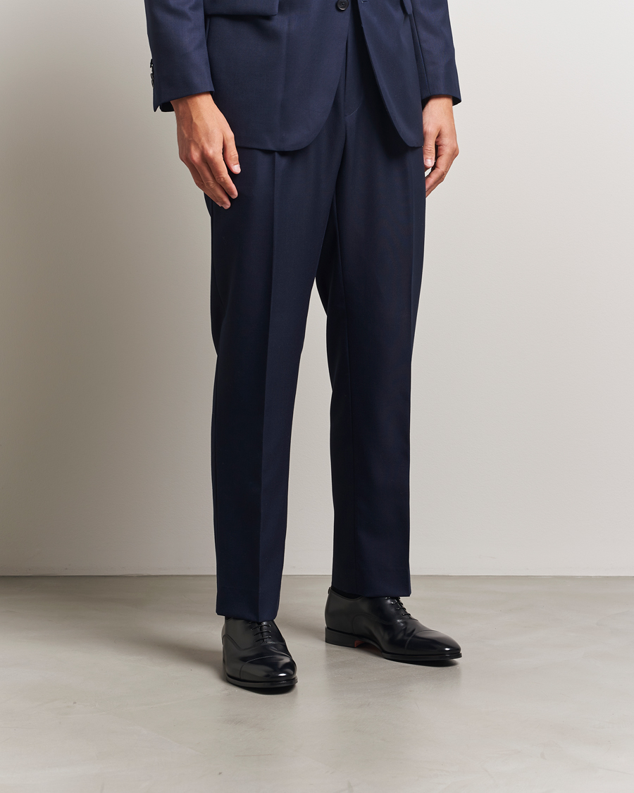 Uomini | Scarpe Oxford | Santoni | Adrian Oxford Black Calf