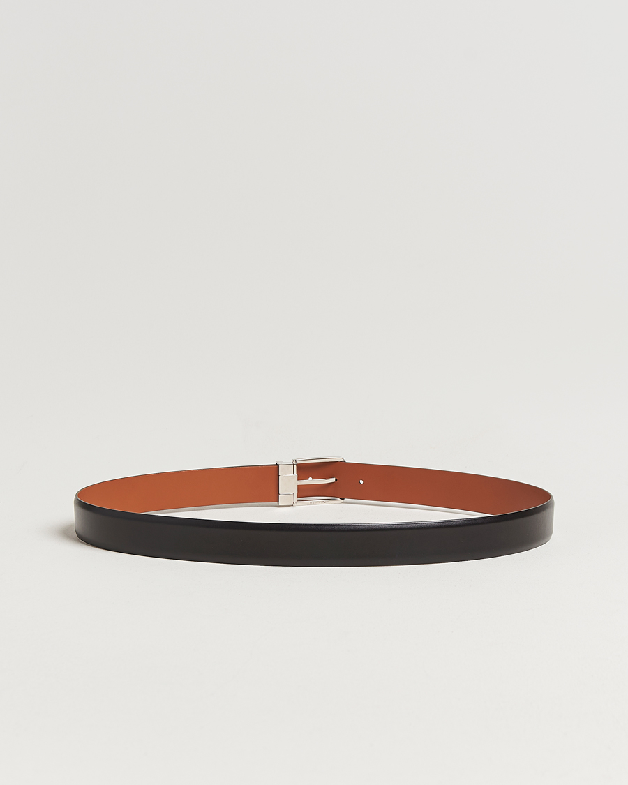 Uomini | Cinture | Santoni | Classic Leather Belt Black Calf