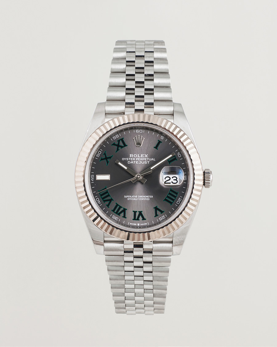 Uomini | Rolex Pre-Owned Datejust 41mm Wimbledon | Rolex Pre-Owned | Datejust 41mm Wimbledon