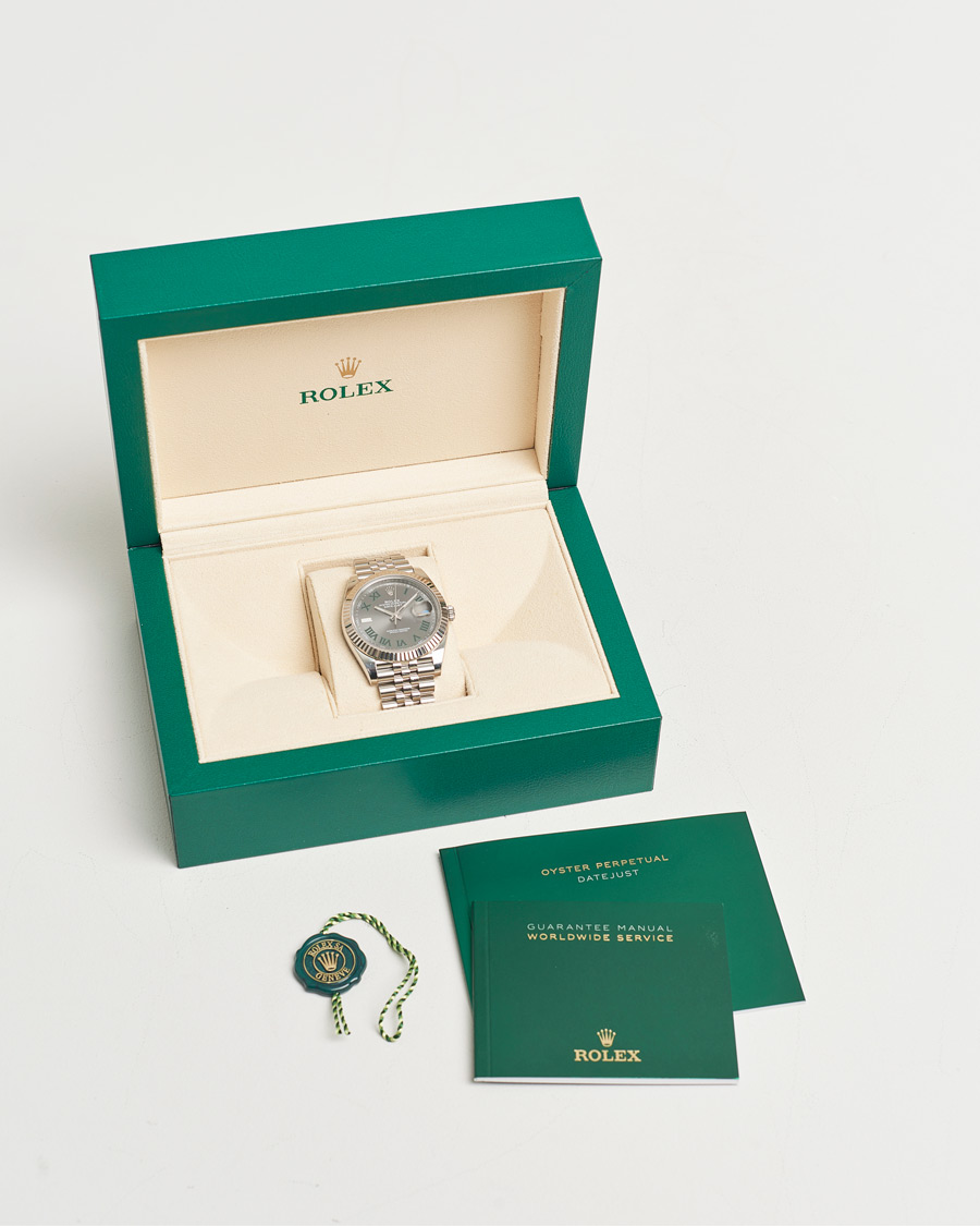 Uomini | Rolex Pre-Owned Datejust 41mm Wimbledon | Rolex Pre-Owned | Datejust 41mm Wimbledon