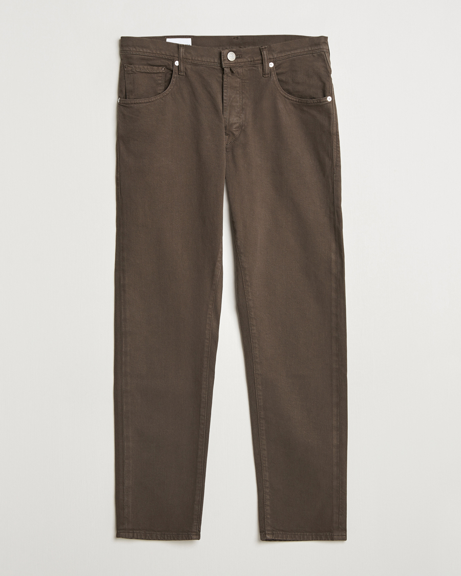 Uomini | Pantaloni | Incotex | 5-Pocket Cotton Stretch Pants Dark Brown