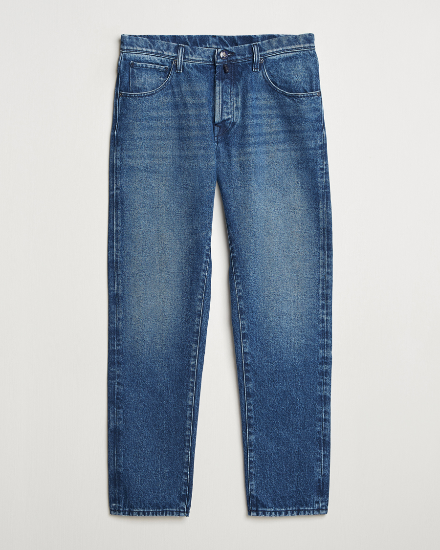 Uomini | Jeans | Incotex | 5-Pocket Stretch Denim Dark Wash