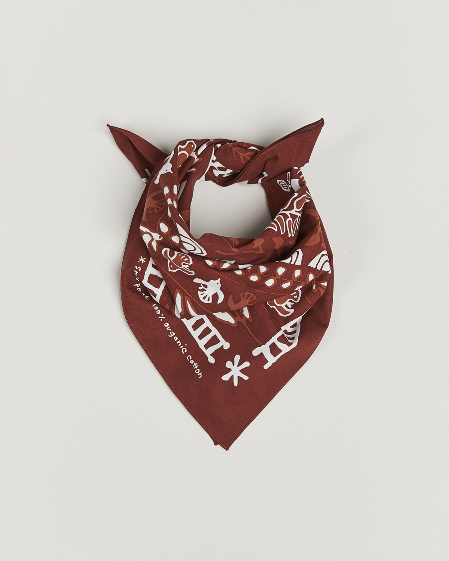 Uomini | Snow Peak OG Cotton Nordic Bandana Bordeaux | Snow Peak | OG Cotton Nordic Bandana Bordeaux